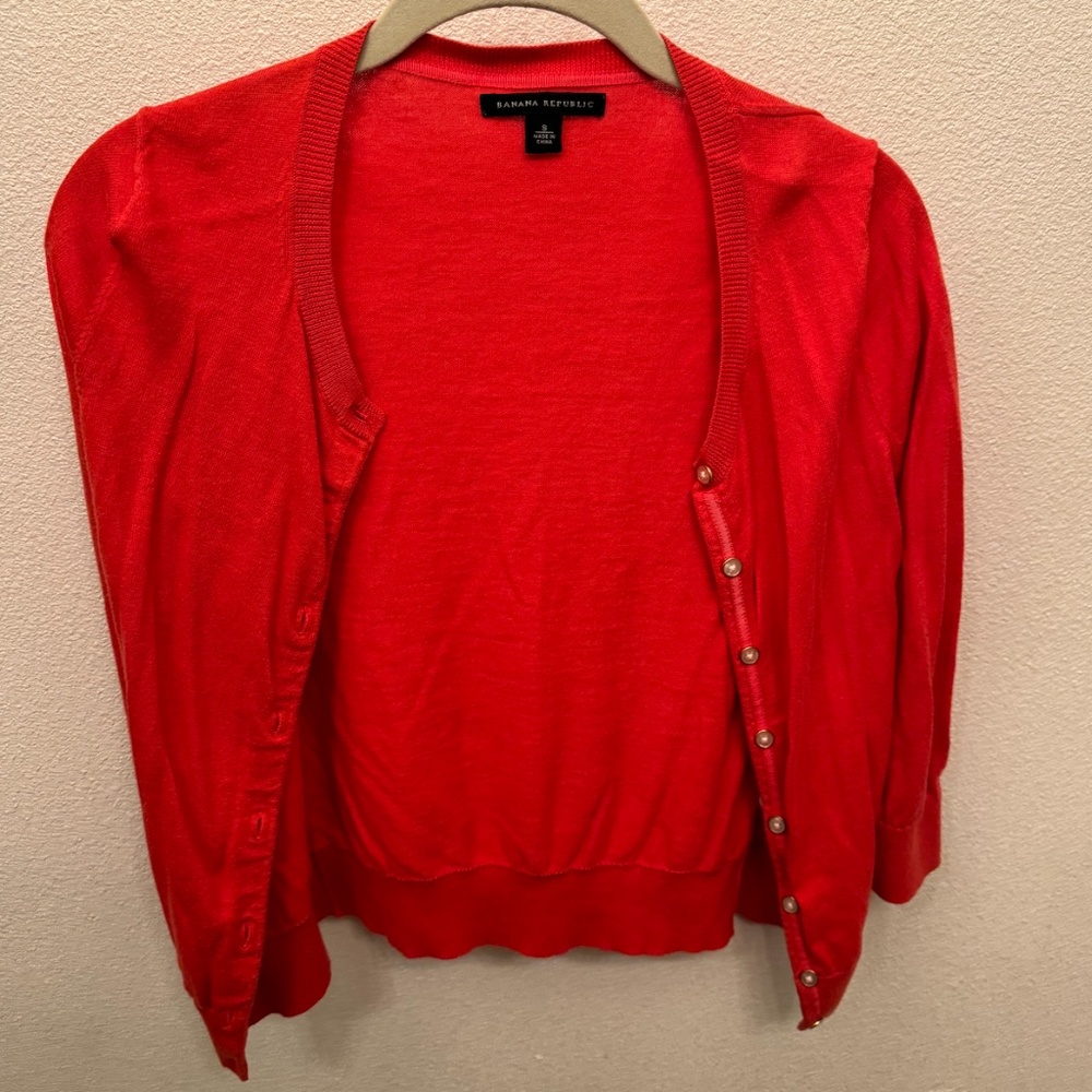 Banana Republic Orange Sweater SMALL
